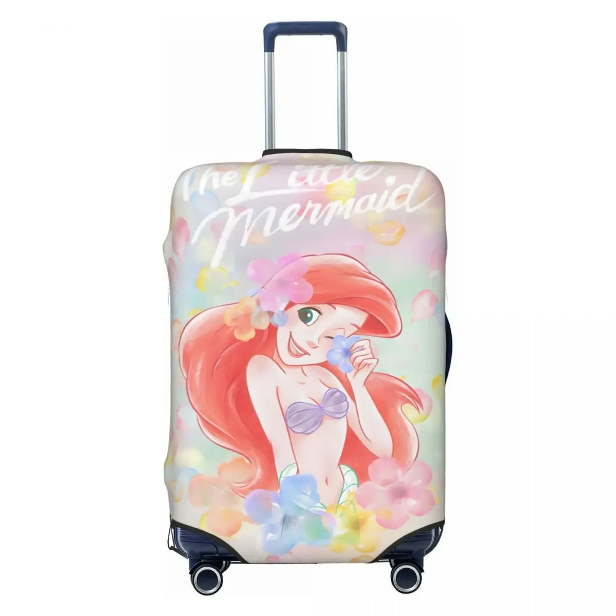 

Custom The Little Mermaid Luggage Cover Fashion Kawaii Princess Cartoon Suitcase Protector Covers Suit For 18-32 inch