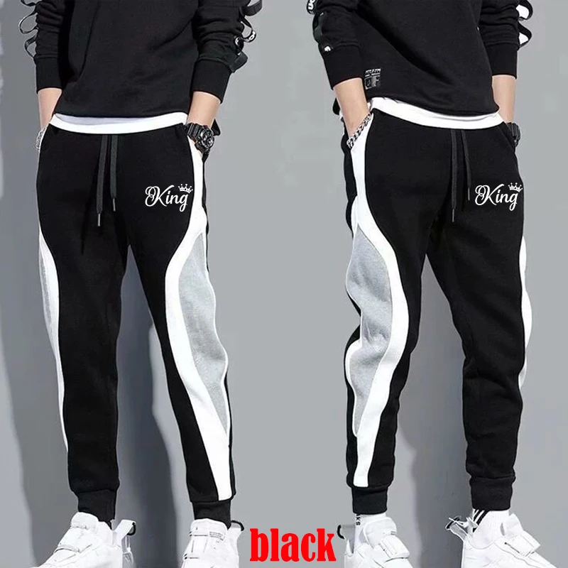 Fashionable men's hip-hop work pants, jogging pants, casual pants, elastic waist circumference, sports pants, streetwear