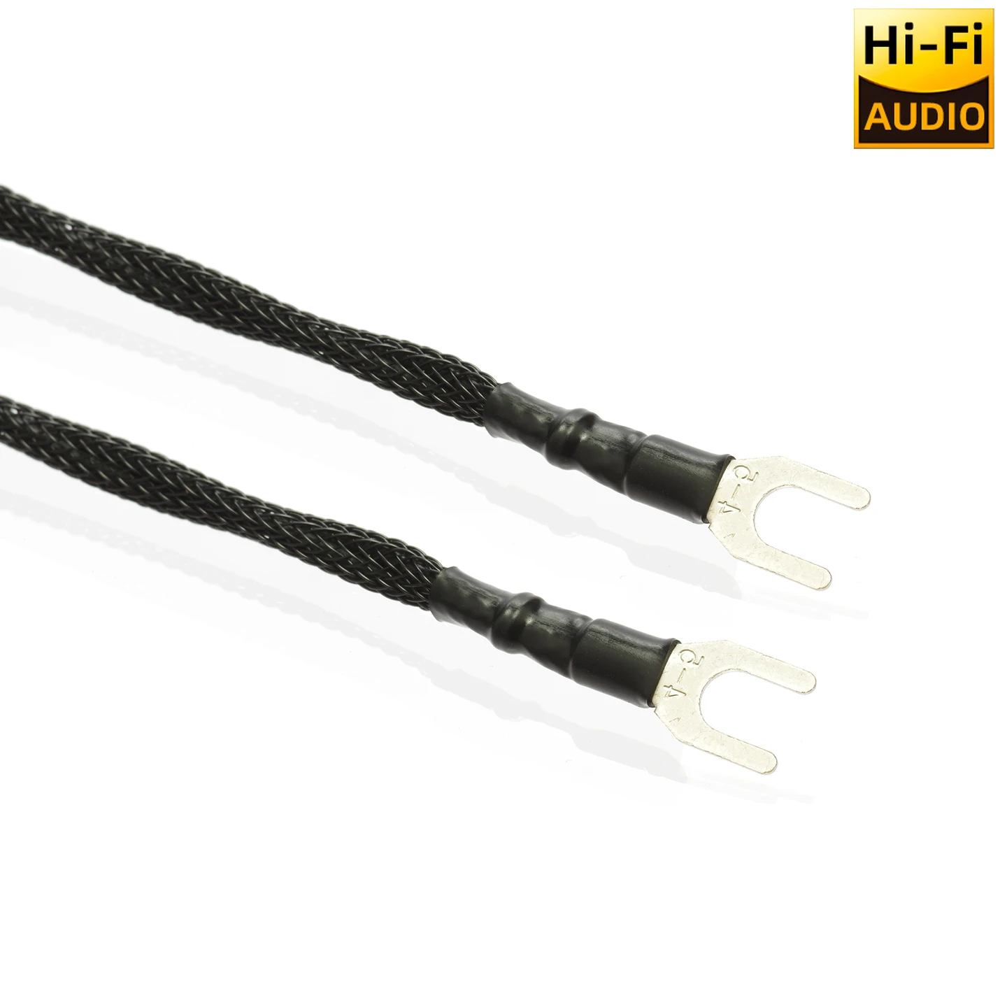 ▲ Hifi Pureline Erdungskabel LP Vinyl Phono Kabel Occ versilbertes Überbrückungskabel Verstärker versilbert Y Spade Plug Bridge Kabel