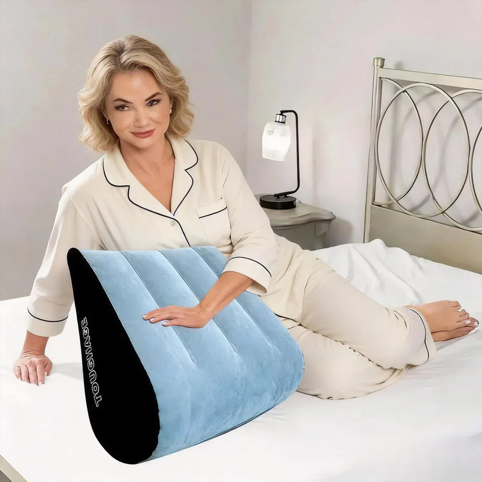 

Inflatable Triangle Pillow Soft Velvet Cushion Lightweight Sofa Headrest Comfortable Home Decorative Sofa Cushions For Hotels