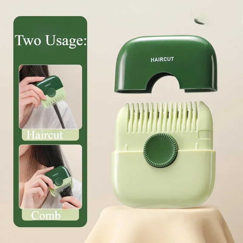 2 in 1 Hair Trimmer Comb Multi-Functional Split End Cutter Home DIY Beauty Haircutting Tool Hairstyling Supplies Portable 2Style