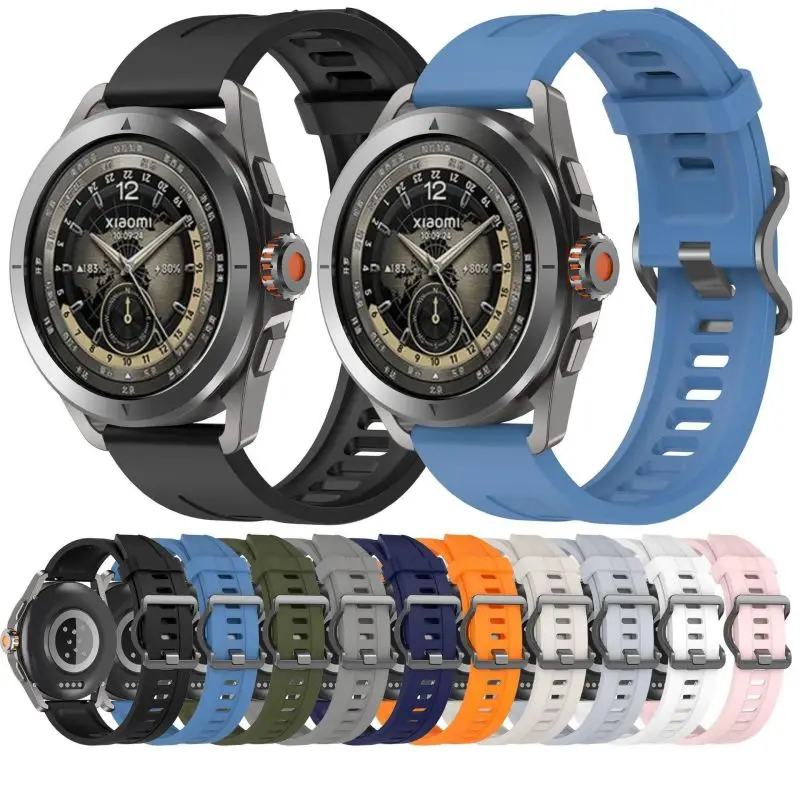 Original Strap For Xiaomi Watch S4 Sport 2 Pro 22mm Silicone Smart Wrist Bracelet Mi Watch S3 S1 Active S2 42 46mm Color Ban