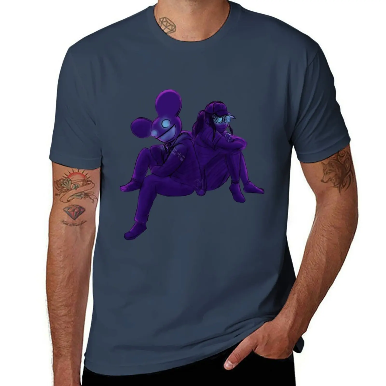 

deadmau5 rezz Hypnocurrency art T-Shirt Basic Solid Color Short Sleeve T-Shirt