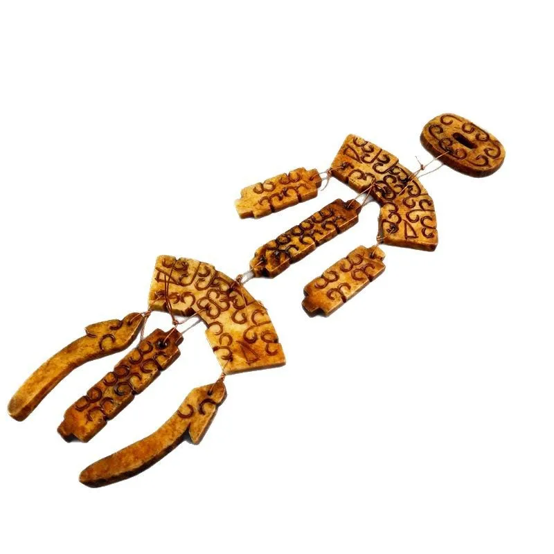 العناصر المتنوعة العتيقة تقليد الحرفية العتيقة شيوى اليشم نحت بان خطوة الأصلي اليدوية اليشم الرياح الرنين شرابة Hanfu واي