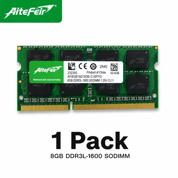 Memoria RAM AiteFeir DDR3L para portátil (4 GB / 8 GB) – 1066 MHz, 1333 MHz, 1600 MHz, 1866 MHz – PC3L 10600S / 12800S – 204 pines – 1,35 V – SODIMM 1
