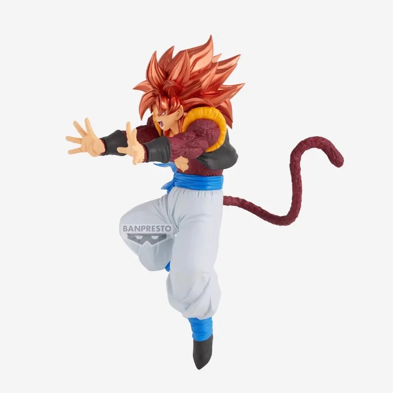 Bandai Original Banpresto Dragon Ball GT Bos Super Saiya 4 Gogeta PVC Anime Action Figure Model Collectible Toys