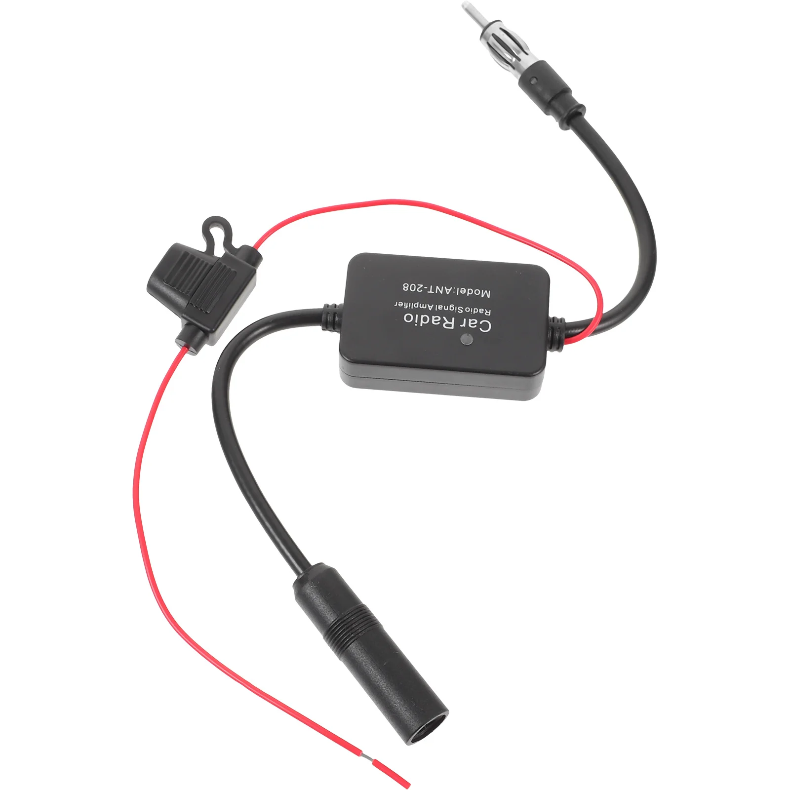 

1Set Fm Antenna Booster Signal Amplifier Radio Antenna Adapter High Durability Zinc Alloy ABS Car Stereo Amp Car Stereo Amp