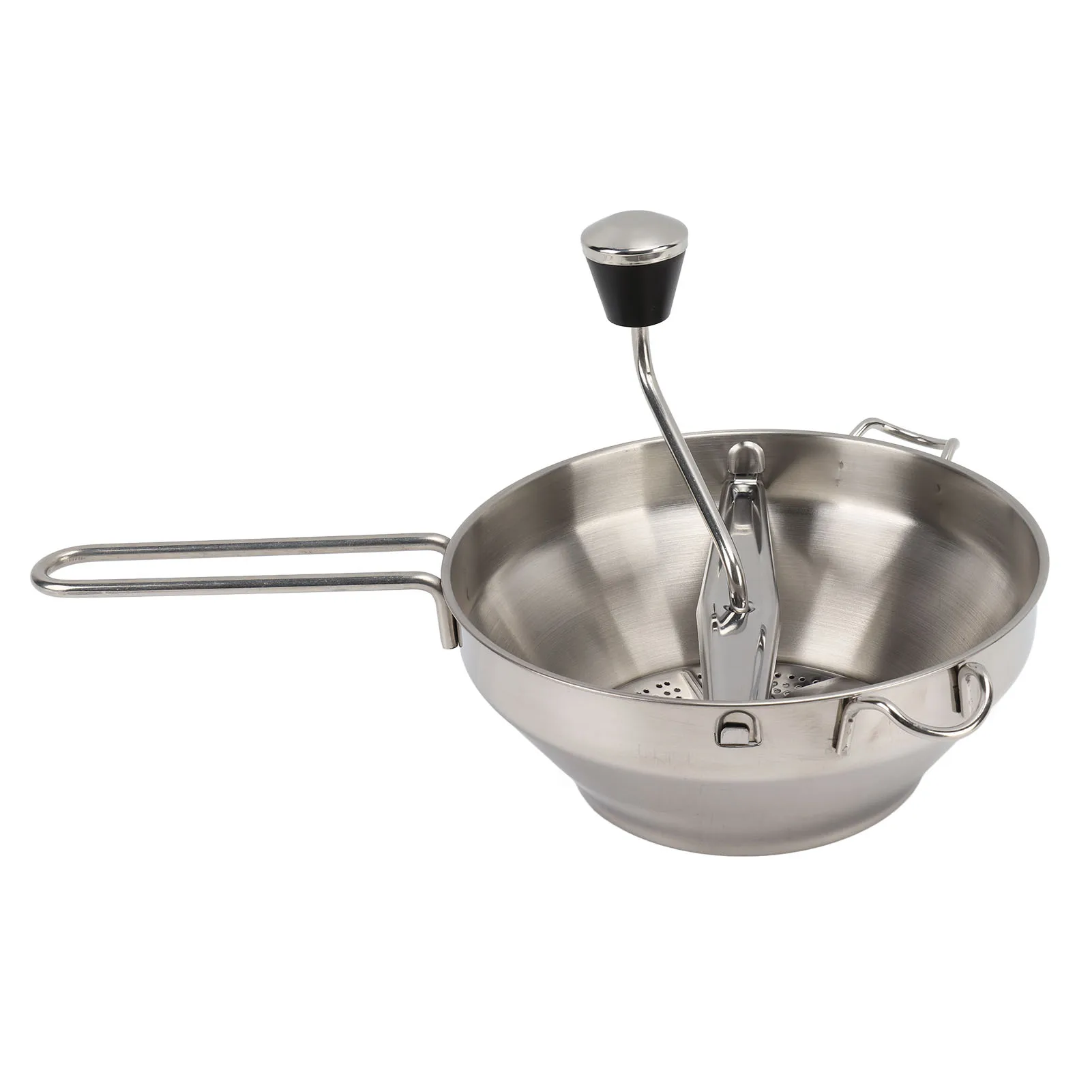 Manual Food Mill Stainless Steel Jams Mill Potato Vegetable Mud Crusher Kitchen Supplies 3 Interchangeable Grinding Plates
