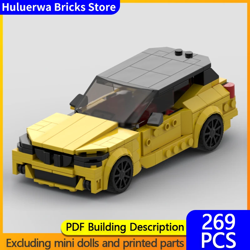 

City Car Model MOC Building Bricks 5 Series Luxury Touring Car Modular Technology Children Holiday Gifts Assemble Toys Suit