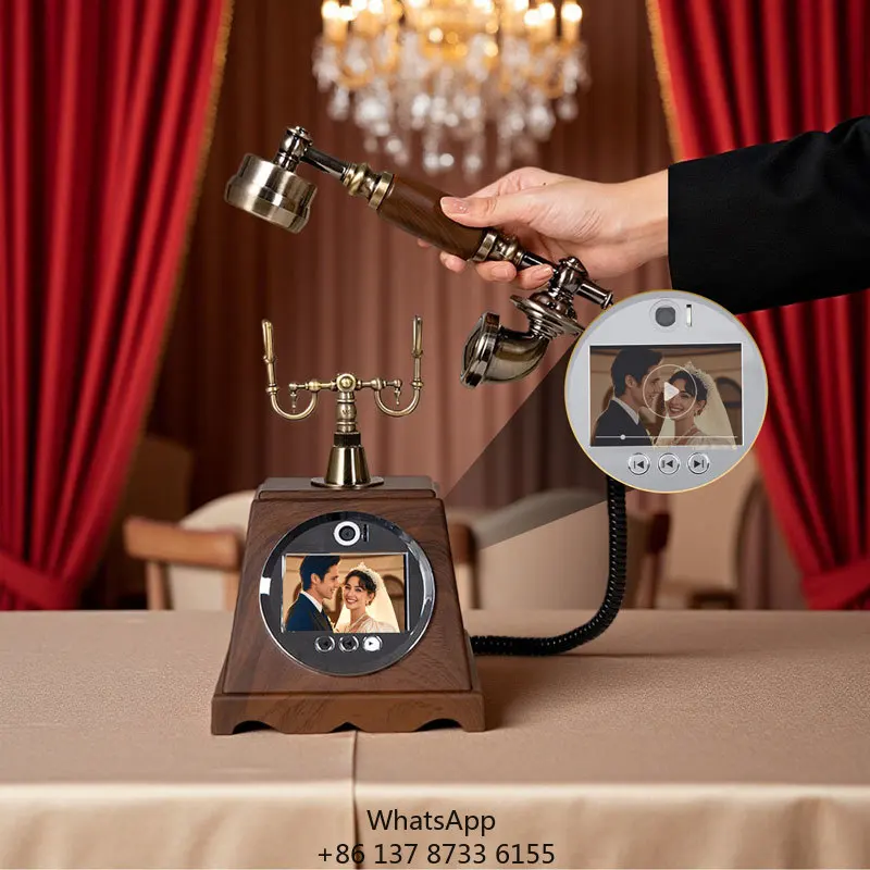 

Wedding Party Graduation Blessings Audio Video Guestbook Birthday Personalized Wedding Guest Book Phone Alternative