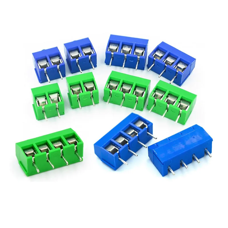 

20~2000Pcs 5.08 Blue/Green KF301 Wiring Terminal [2/3/4 Positions] Wiring Terminal 2P/3P/4P Optional