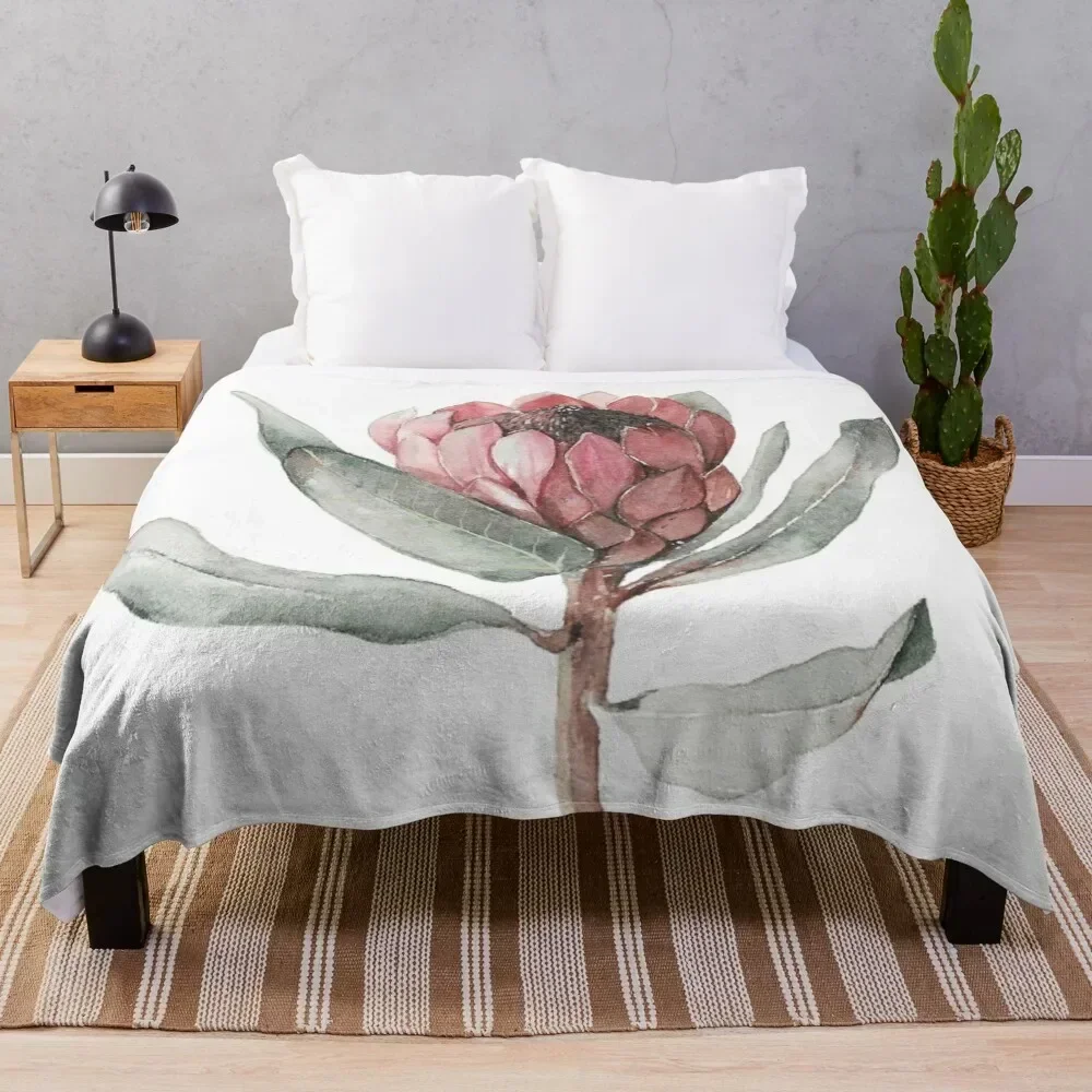 

Antique Passion Protea Throw Blanket Soft Plush Blanket as Housewarming Gift