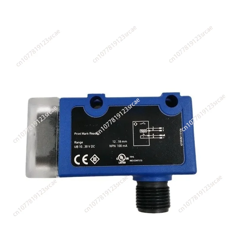 90new/new WM03PCT2 Print Mark Sensor for Wenglor, 12-18mm Range 1.5x2.5mm Spot PNP M12 Connector 10-30V DC White Light
