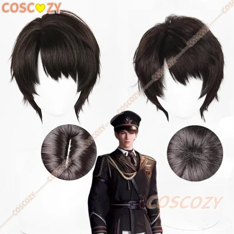 

Игра Love and Deepspace Caleb, парик для косплея, черно-коричневые волосы, аксессуары для Хэллоуина, женщин и мужчин, карнавальный аксессуар для ролевых игр, парики