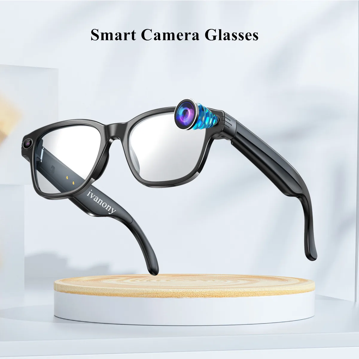 

Smart Camera Glasses 800W HD Camera Anti Shake Video Recording WIFI Transmission Bluetooth Call Voice Assistant Smart Sunglasses