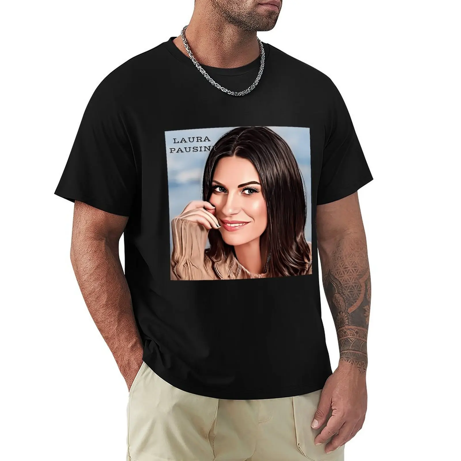 

LAURA PAUSINI T-Shirt Blouse anime sweat Men's cotton t-shirt