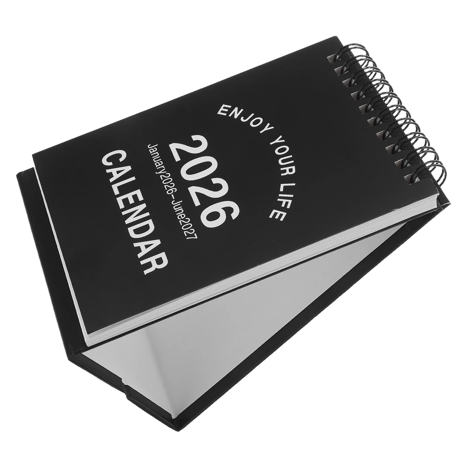 

2pcs 2026 Mini Desk Calendar Foldable Stand-Up 18-Month Planner 2026.01-2027.06 Thick Paper Table Calendar For Office Home
