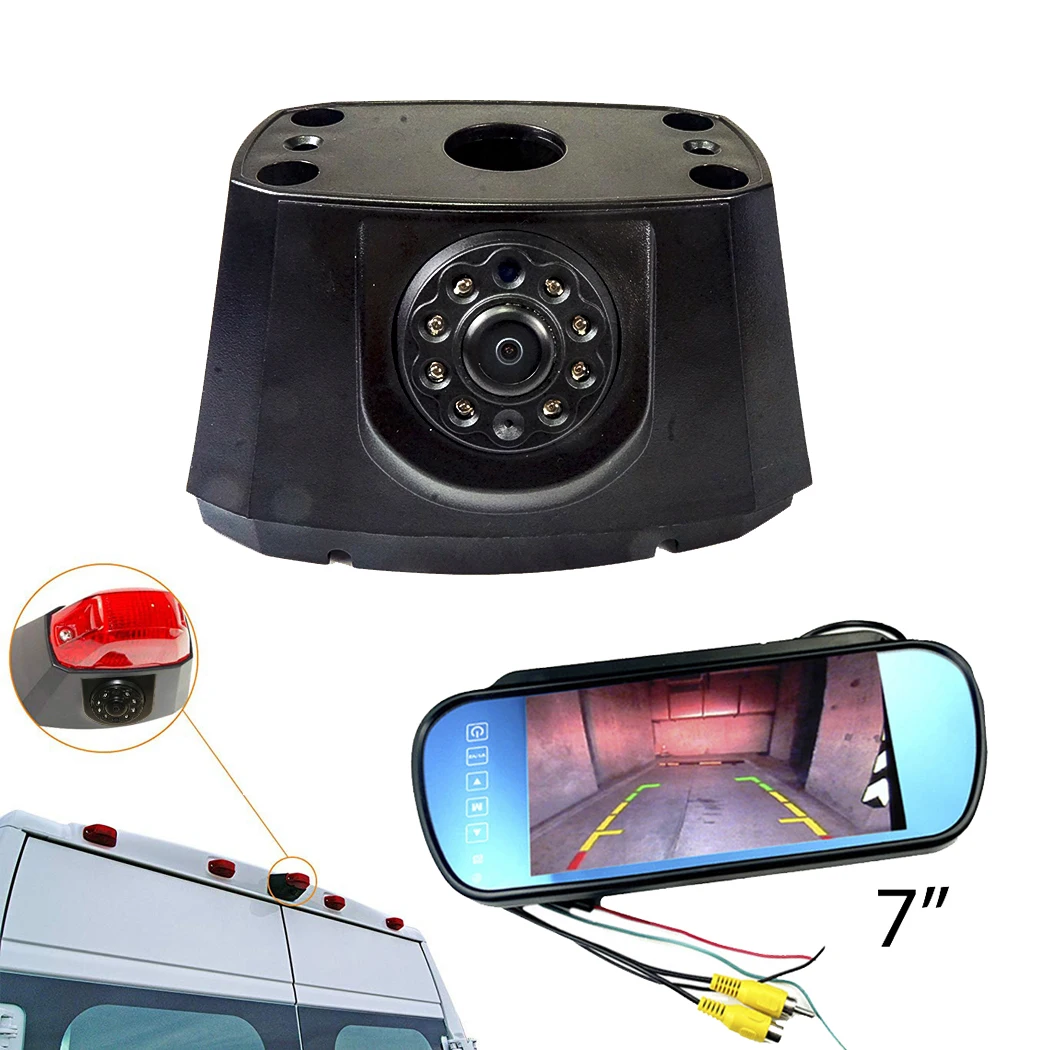 720P HD car Brake Light Rear view camera For Dodge Promaste 2008 2009 2010 to 2018 2019 Van cargo brake camera reverse backup