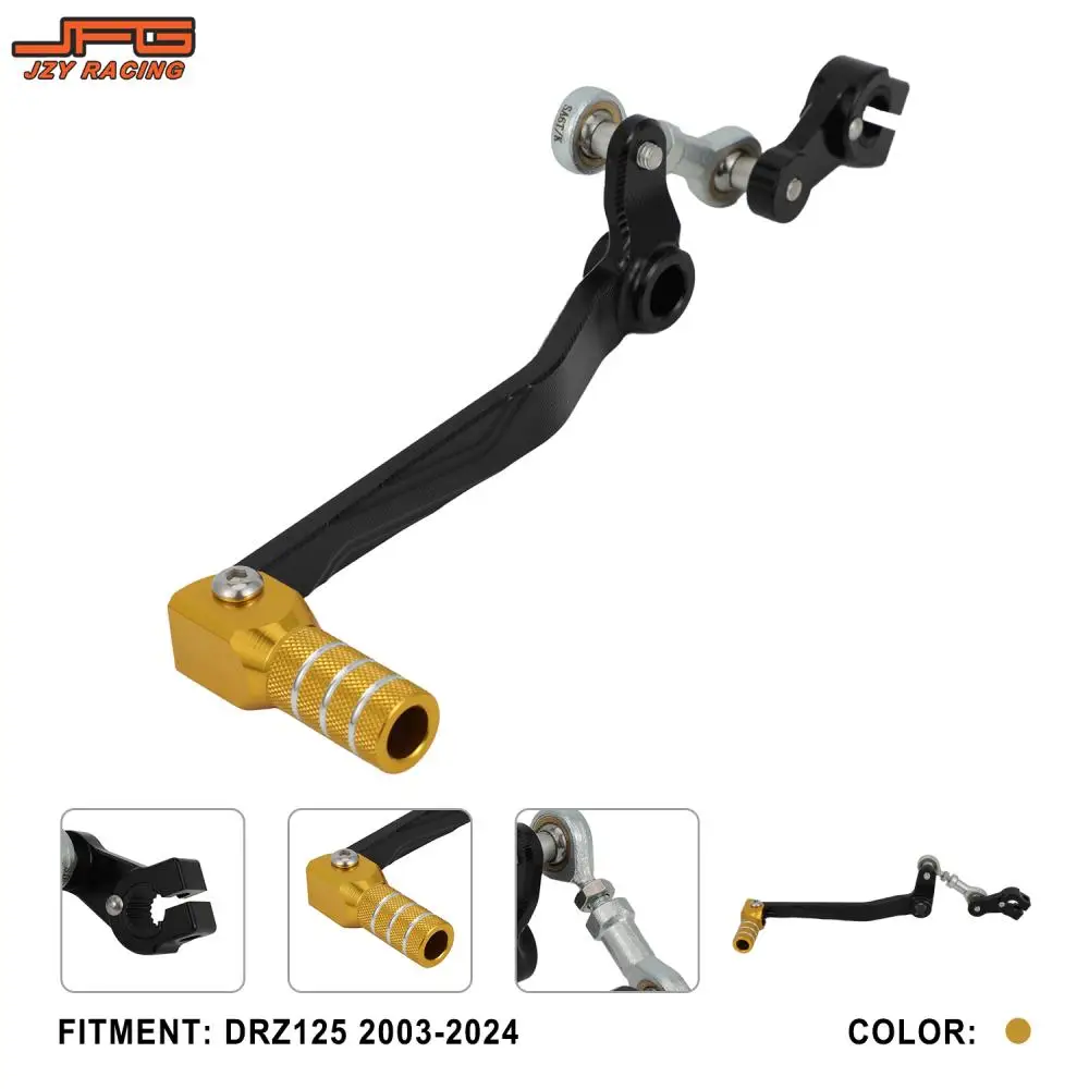 

Motorcycle CNC Folding Gear Shifter Lever Shift Pedal Lever Accessories For Suzuki DRZ 125 2003-2024 Dirt Pit Motorbike Aluminum