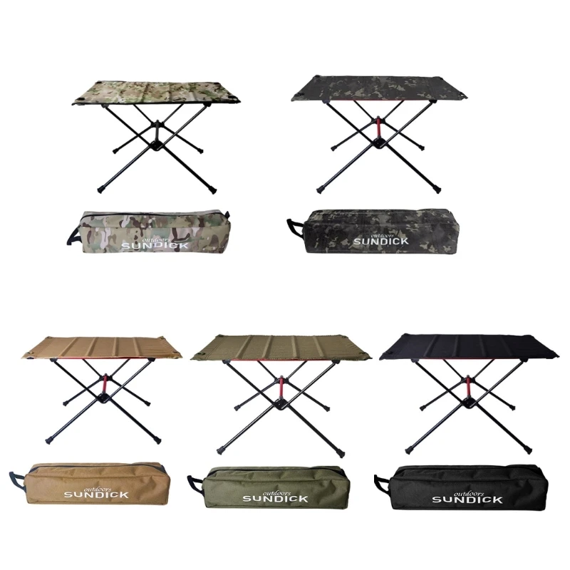 

Small Outdoor Folding Table Portable Ultralight Desk Roll Up Table Compact Camping and Utility Folding Table Dropship