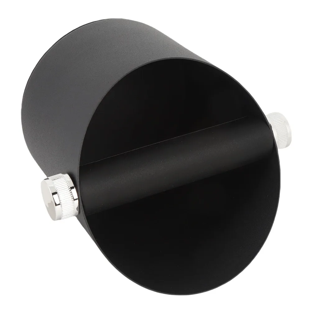 Carbon Steel Coffee Knock Box Removable Knock Bar 20-Puck Capacity Coffee Grounds Bin Slanted-Mouth Non-Slip Base