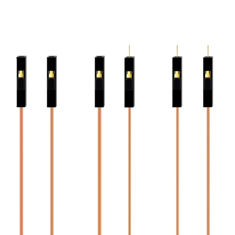 22AWG 19 コア高温耐性デュポンワイヤー 2.54 ミリメートルメス/オスコネクタ純銅酸 & アルカリ耐性ケーブル