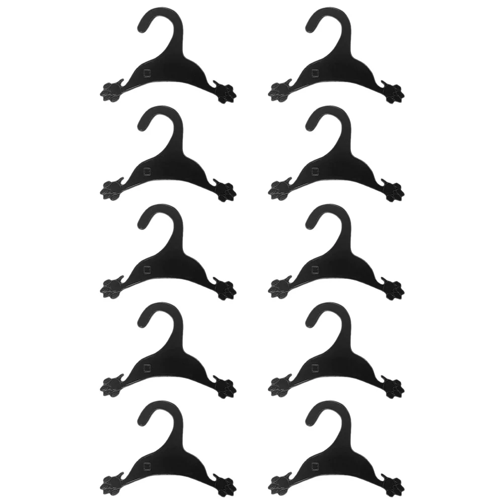

10Pcs Plastic Pet Hangers Dog Clothes Hanger Small Non-Slip Design for Organizing Pet Clothing Drying Efficiently