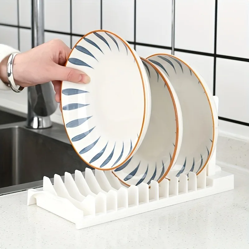 Kitchen Dishware Storage Rack Sink Disposal Shelf Home Use Tabletop Bowl Drainage Storage Box Dish Drying Holder