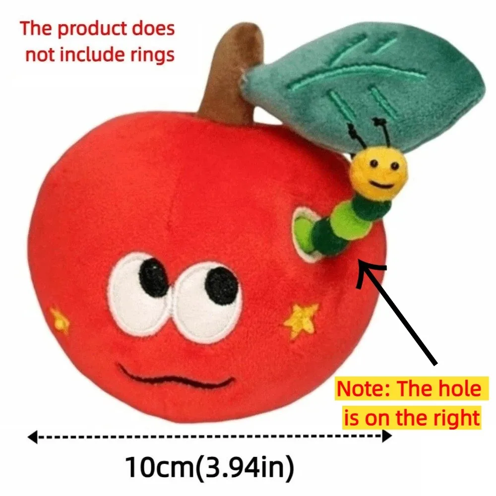 Organisateur d'anneaux créatifs et romantiques de fruits de dessin animé, pendentif de sac à dos rouge doux, proposition de Confession