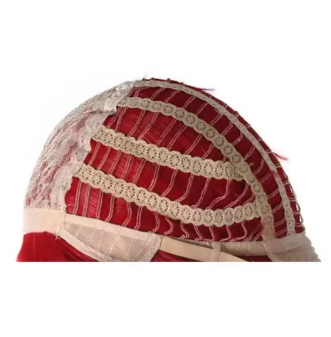 Parrucca Capelli sintetici Genshin Impact Nilou Parrucca cosplay 89 cm Lunga arancione Anime Cosplay Parrucca rossa Parrucche resistenti al calore