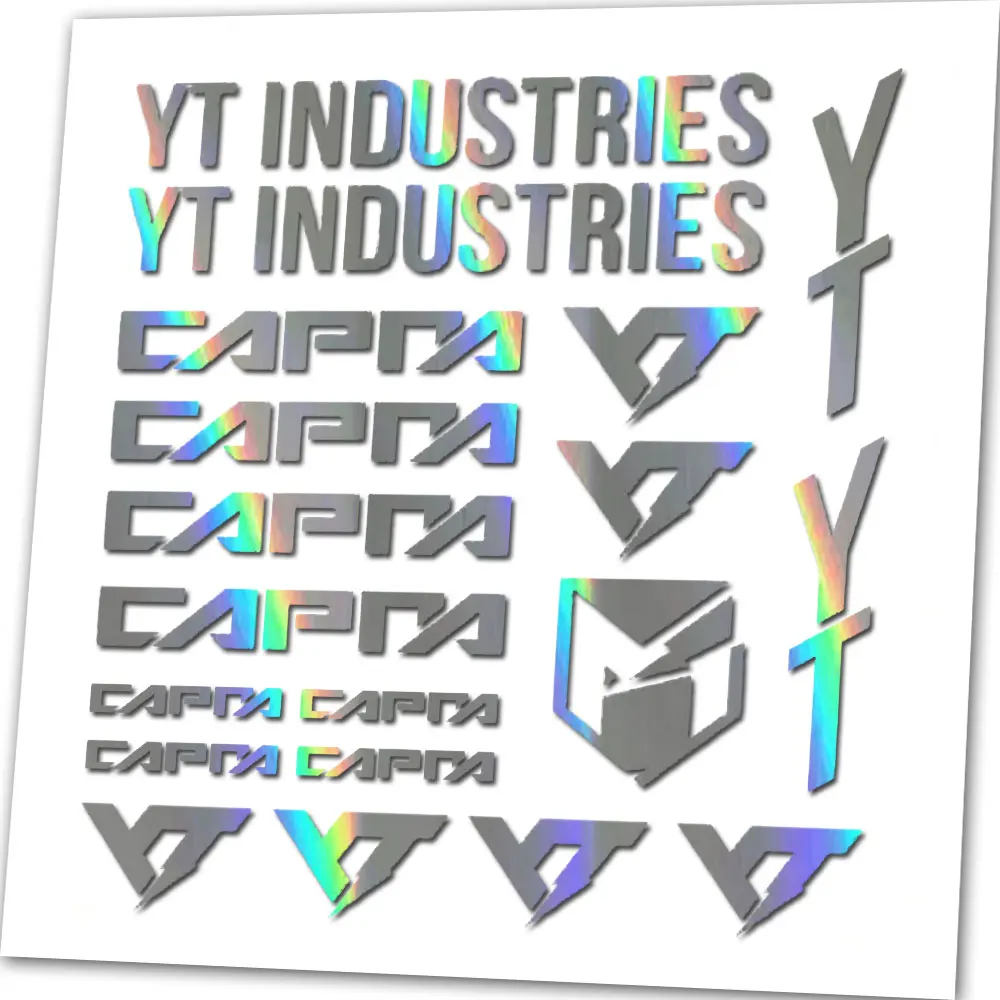 لـ YT Industries CAPRA مجموعة إطار الدراجة استبدال ملصقات الشارات، Mtb. ركوب الدراجات، بي ام اكس، سيارة، فان