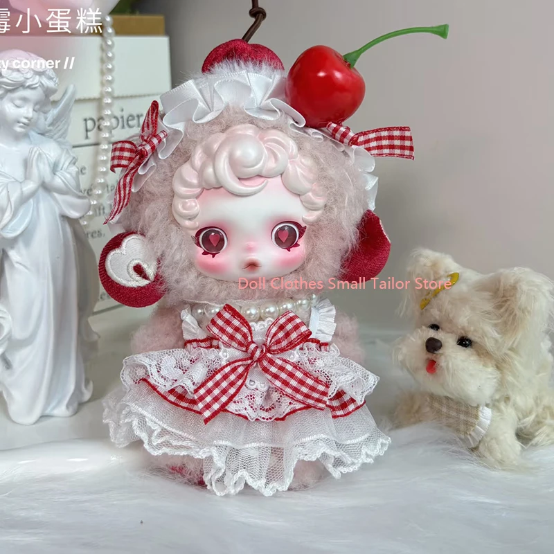 SKULLPANDA دمية مسرح بلا نوم الظلام ملابس مخصصة حصرية مولدي الكعك الحلو كعكة سلسلة تنورة DIY الملابس مطابقة