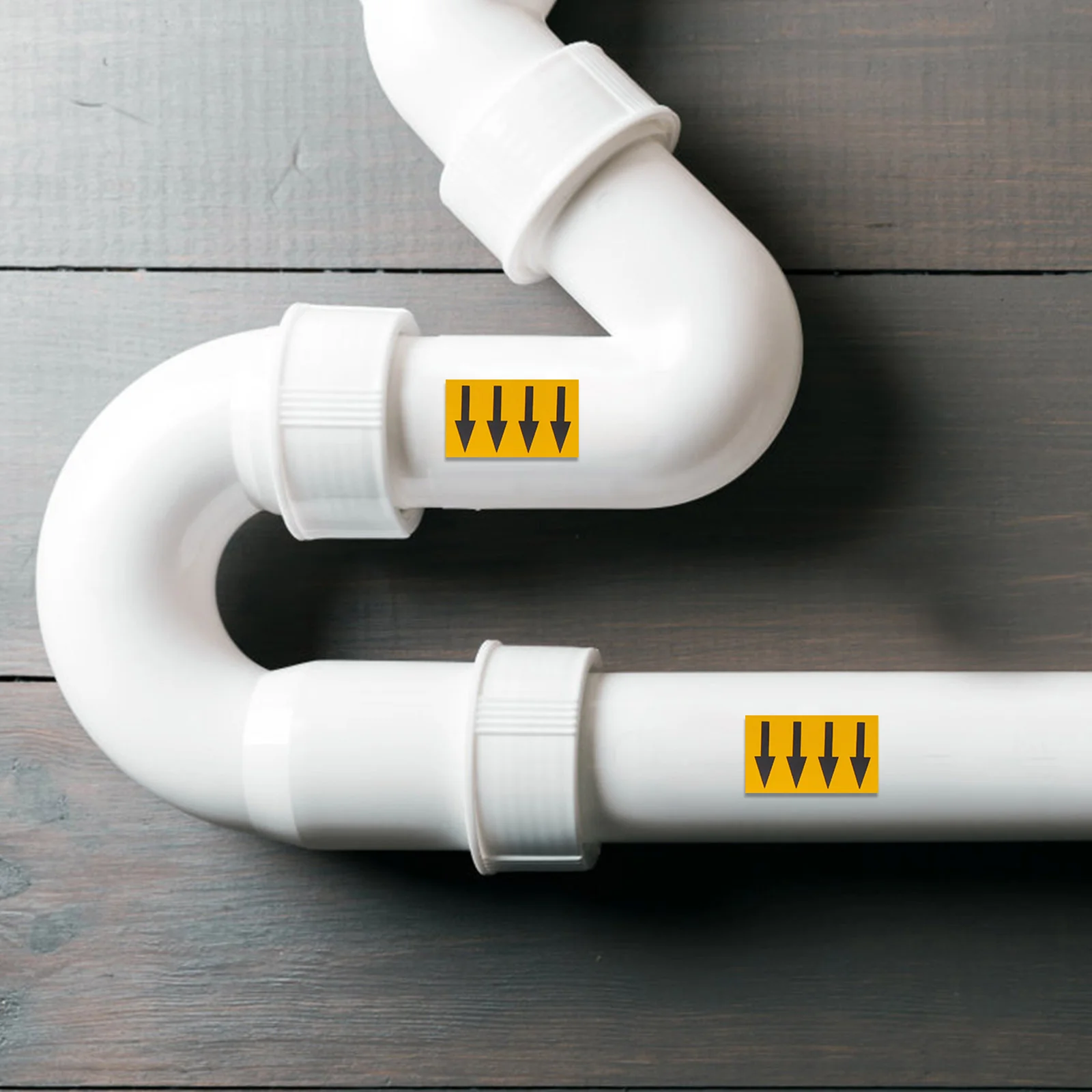 Pfeiletiketten für industrielle Richtungen, langlebig, wasserfest, zur Identifizierung von Brandschutz, chemischen Pflanzen, Gasrohren