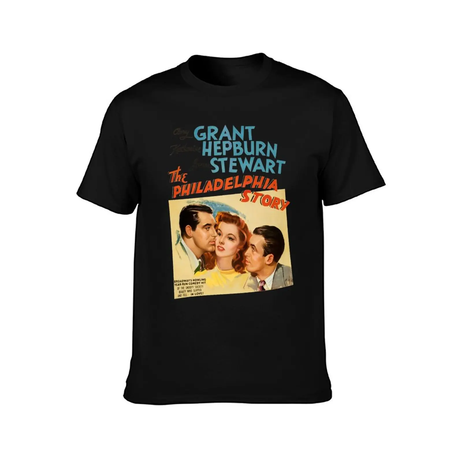 Thé Phíládélphíá Stóry Móvíé Póstér T-Shirt Basic Casual Wear Short Sleeve Top T-Shirt