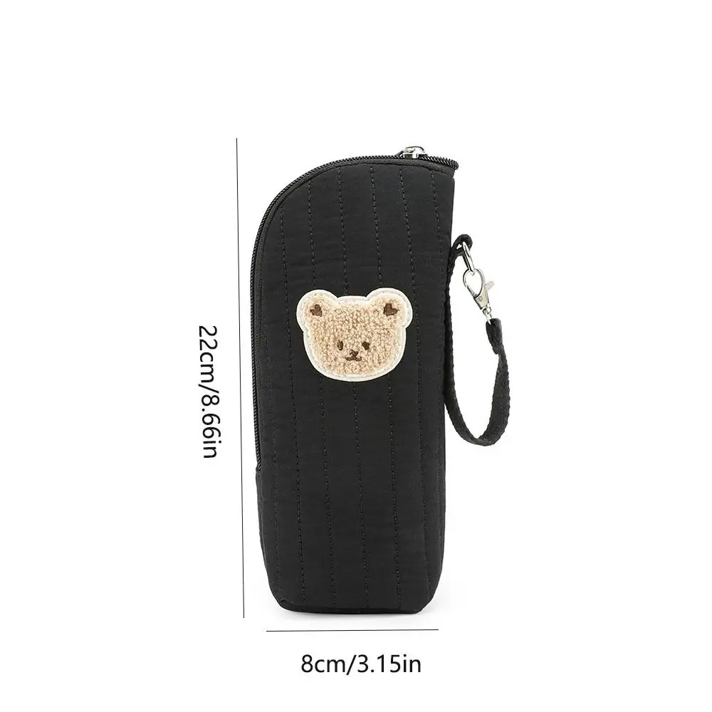 حقيبة زجاجات حرارية بتصميم محمول على شكل دب مع مقبض من رقائق الألومنيوم العازلة لحليب الأم حقيبة تبريد من رقائق الألومنيوم الدب اللطيف #6