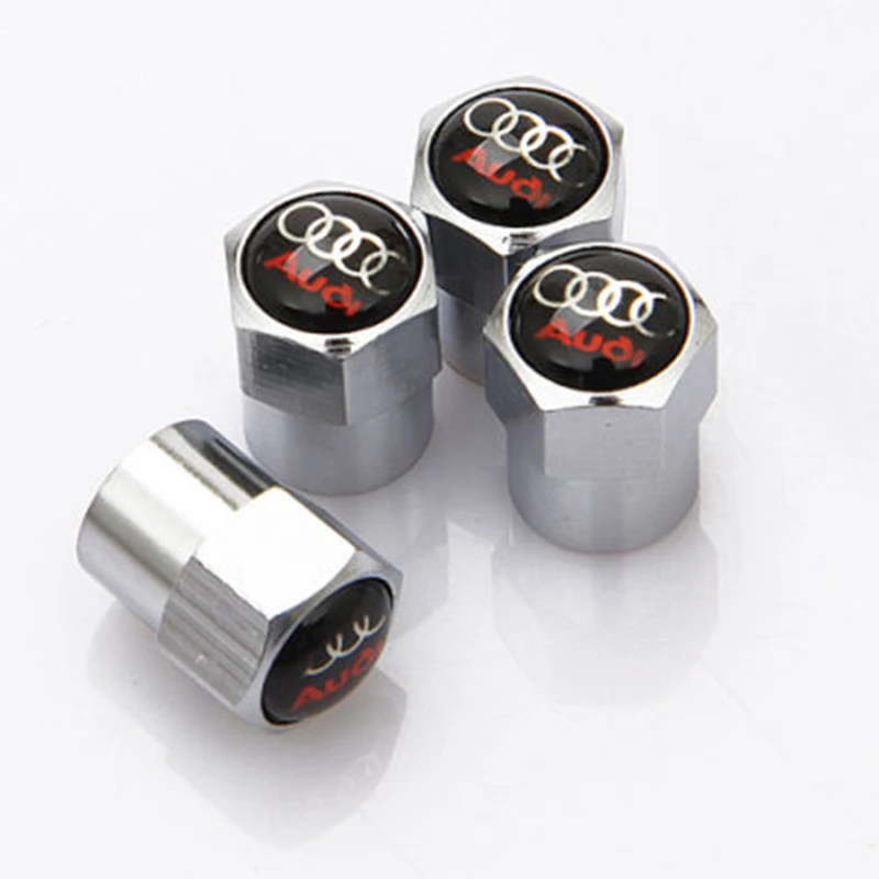 4pcs brand new metal car wheel tire valve cap decoration accessories For Audi Sline S1 S2 TT S3 Q7 S5 S6 S7 S8 Q3 Q5 S4 Q8 R8 Q2