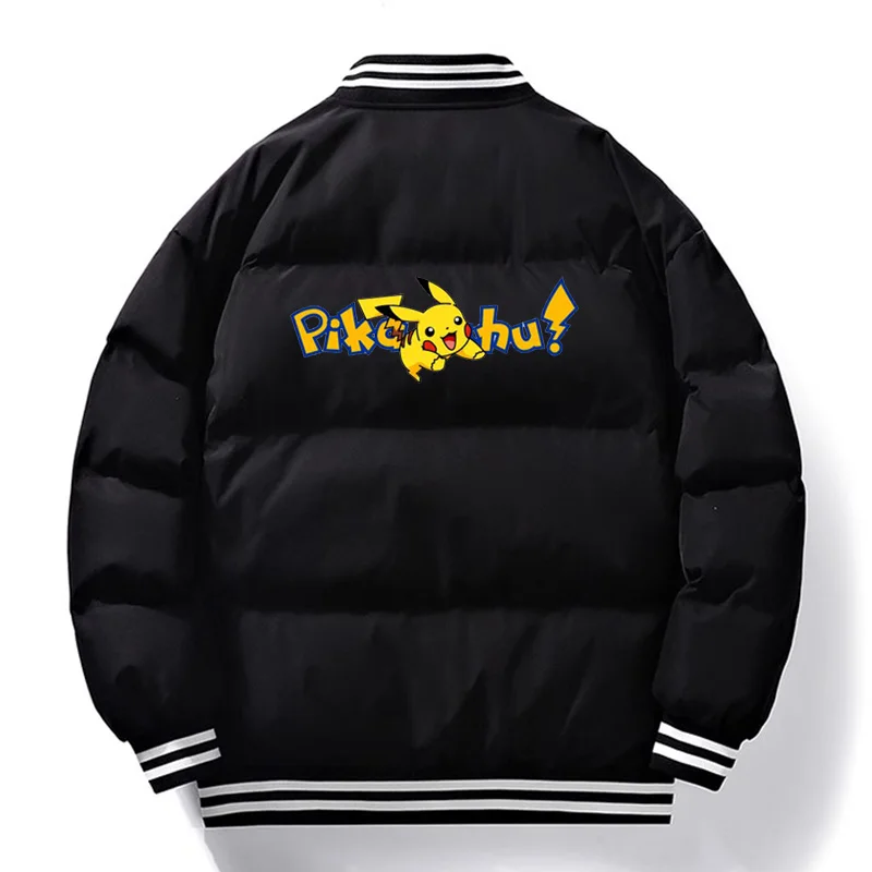 

Supzoom Новое поступление парка толстая повседневная обычная стеганая мужская популярная одежда Пикачу лоскутное бейсбольное пальто зимняя мужская куртка