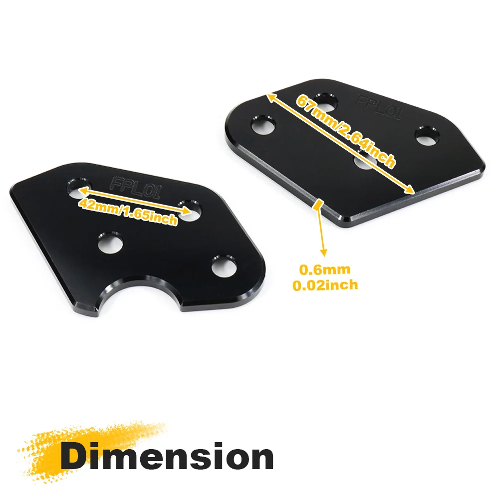 Aftermarket Motorcycle Footpeg Footrest Lowering Plates Kit DL650 V-Strom 650 2004-2024 DL1000 V-Strom 1000 2002-2021 For Suzuki
