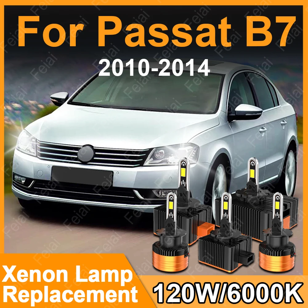 

D3S LED Headlight Light Bulb For Volkswagen VW Passat B7 Accessories 2010 2011 2012 2013 Passat B7 Headlights HID Replacement