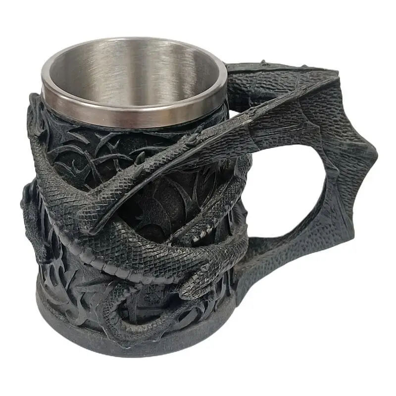 New Dragon Family Beer Mug | Game of Thrones Mother of Dragons Cup | Large Capacity Stainless Steel!