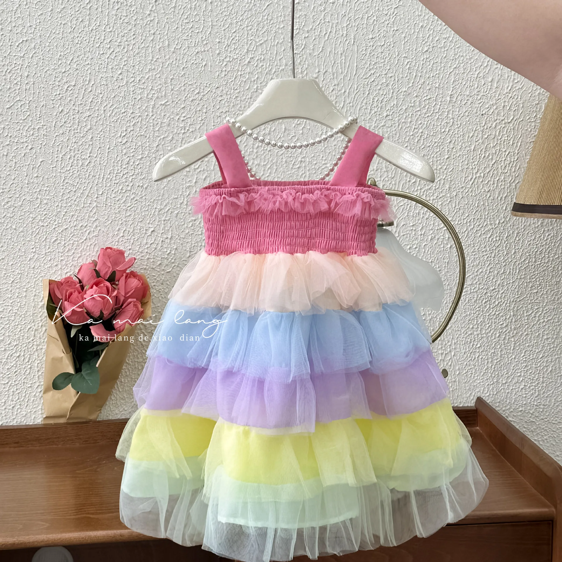 Girls Dress 2025 Summer New Foreign Style Baby Girl Dress Tutu Cake Dress Princess  Fashion Sweet