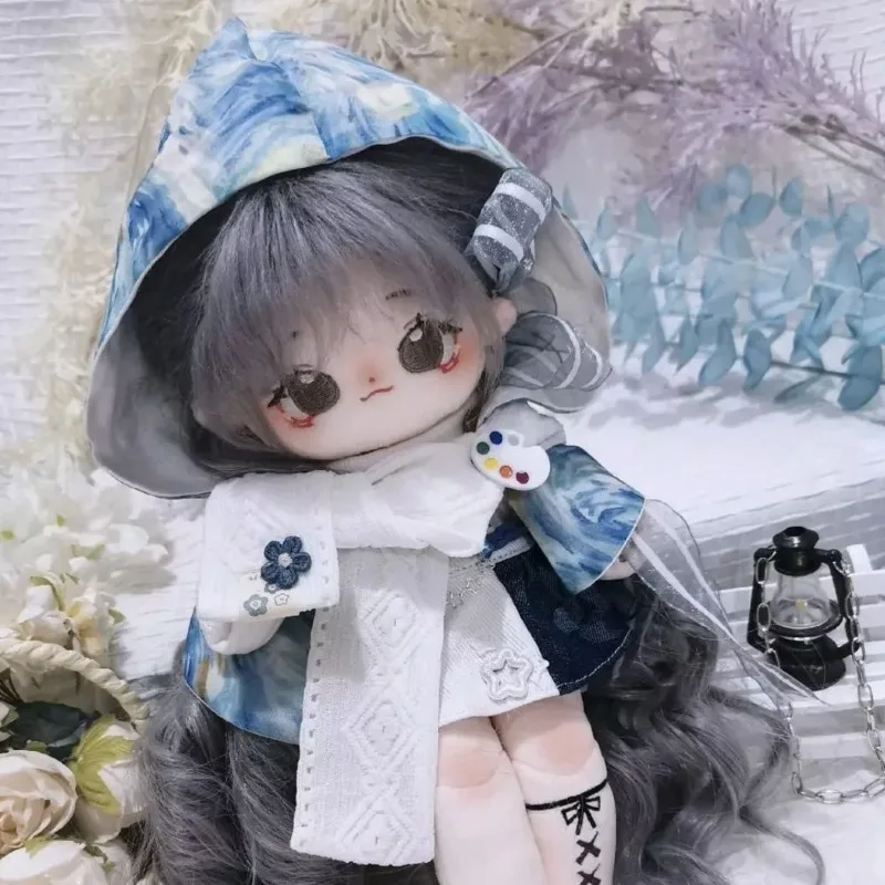 Star Idol Traveler Venti Hoshi no Tabibito Magic Robe Cloak Elf Wizards Costume Stuffed Plushie 20cm Doll Clothes Clothing