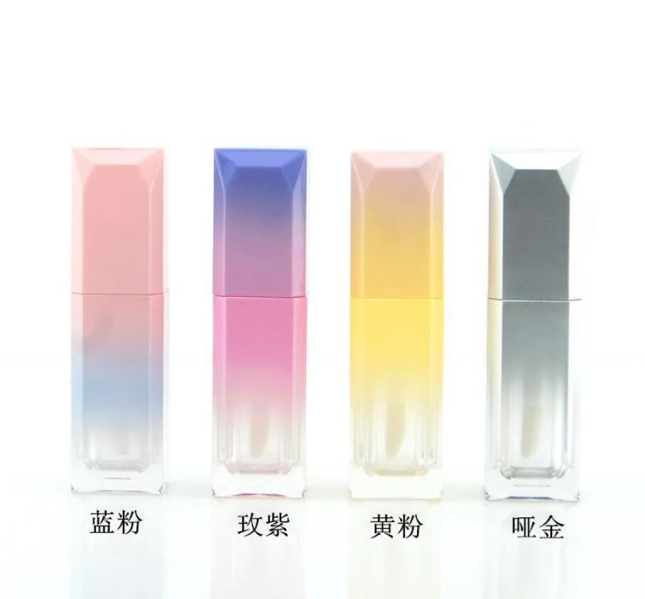 

5ml gradient shape lip tube tin gloss balm essential oil gel cream lip booster salve honey skin care cosmetic packing