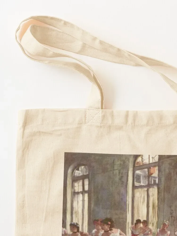 Edgar Degas French Impressionism Oil Painting Ballerinas Rehearsing Dancing Tote Bag Candy bags Canvas bag Tote Bag