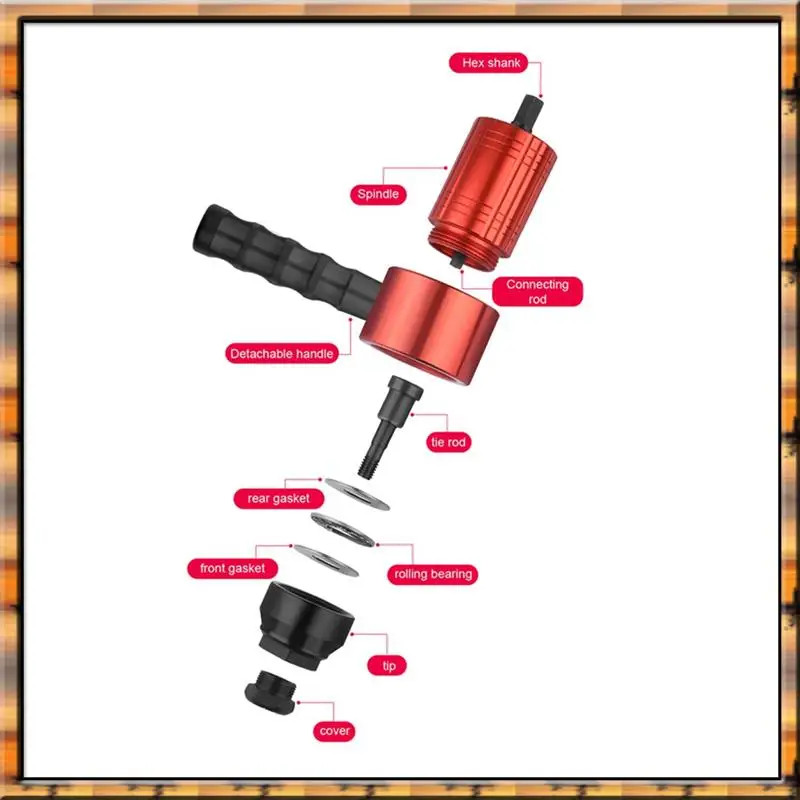 A78K New Detachable Manual Electric Rivet Nut Tool Conversion Accessories With Wrench Socket