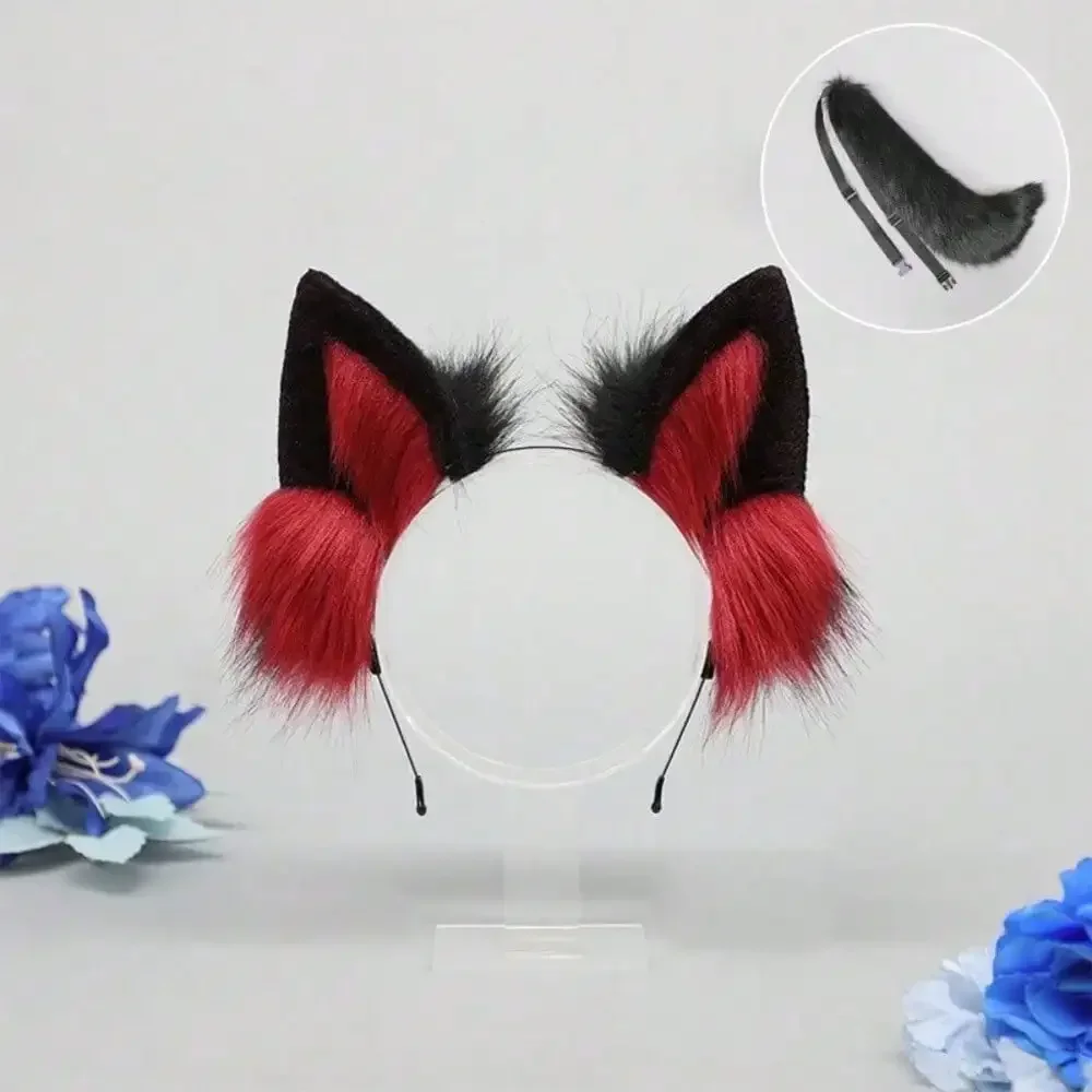 

Proxy Selling Simulation Animal Ear Headband Cute Plush Costume Accessories Evil Wolf Lone Wolf Headband Hair Accessory