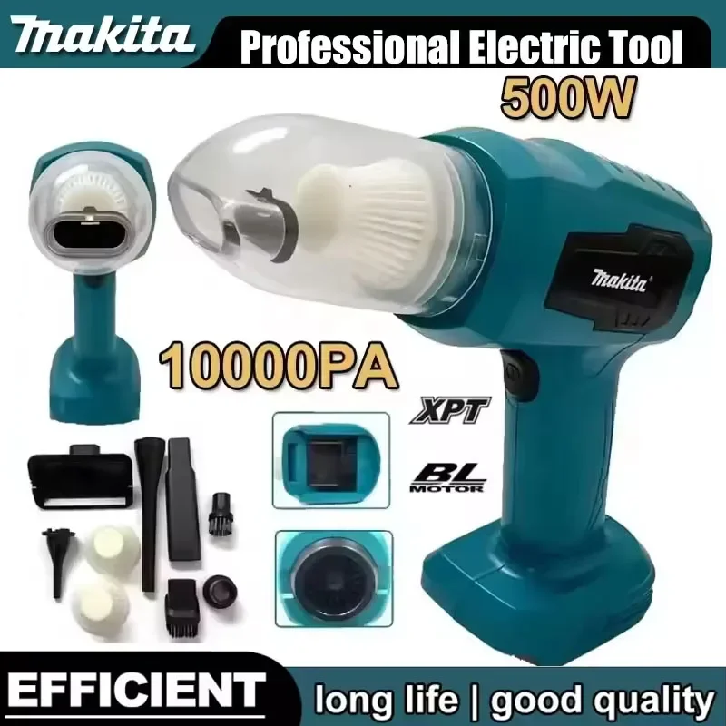 

Мини-электрический пылесос Makita с сильным всасыванием, беспроводной ручной пылесос для дома, воздуходувка с 7 насадками для аккумулятора 18 В