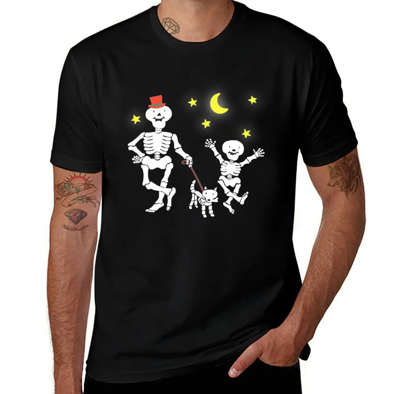 Funny Bones Retro 80s 90s TV Cartoon Design T-Shirt Comfortable Workout Short Sleeve Shirt T-Shirt