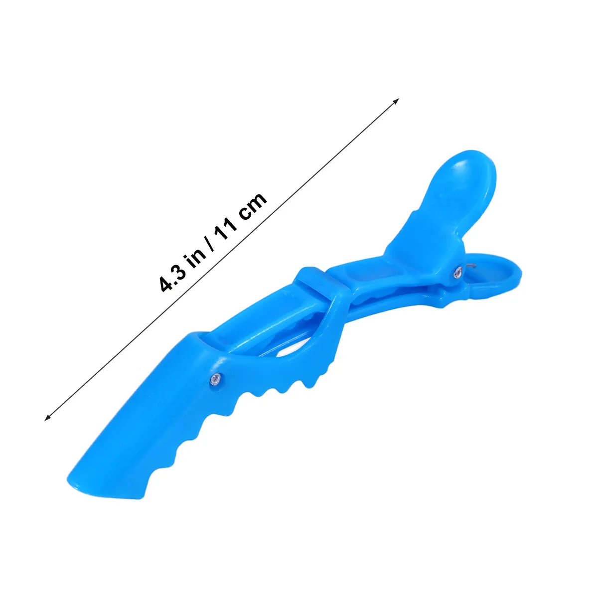 6Pcs Alligator Clips Premium Plastic Hair Sectioning Clips for Face Washing Styling Thick Thin Hair Salon Use Portable