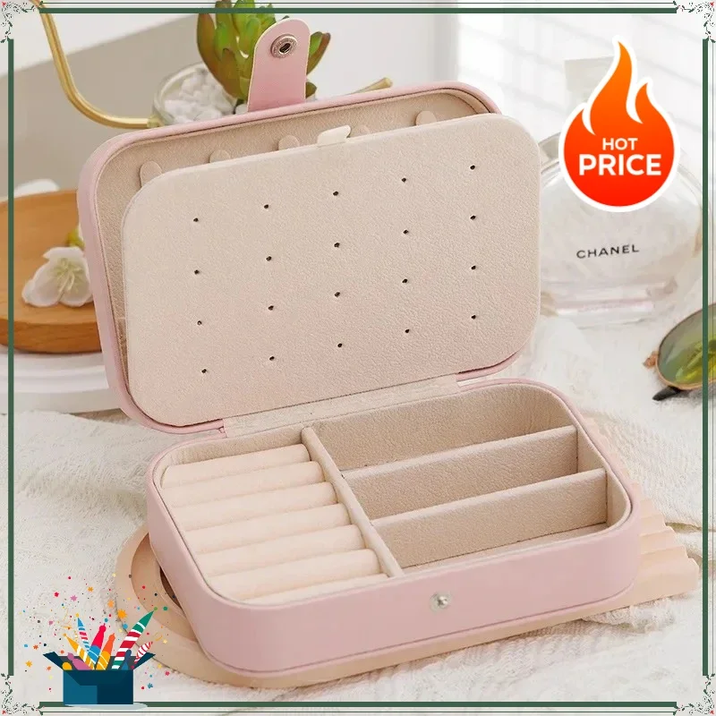 New Hot Selling Portable Jewelry Storage Box Travel Jewelry Storage Box Earrings Necklaces Rings Jewelry Sorting Display Box